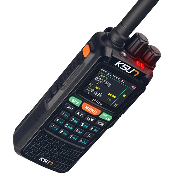 KSUN GPS High-Power10W 6000mAh Walkie Talkie 50 KM CB Interfono Walkie-Talkie portatile