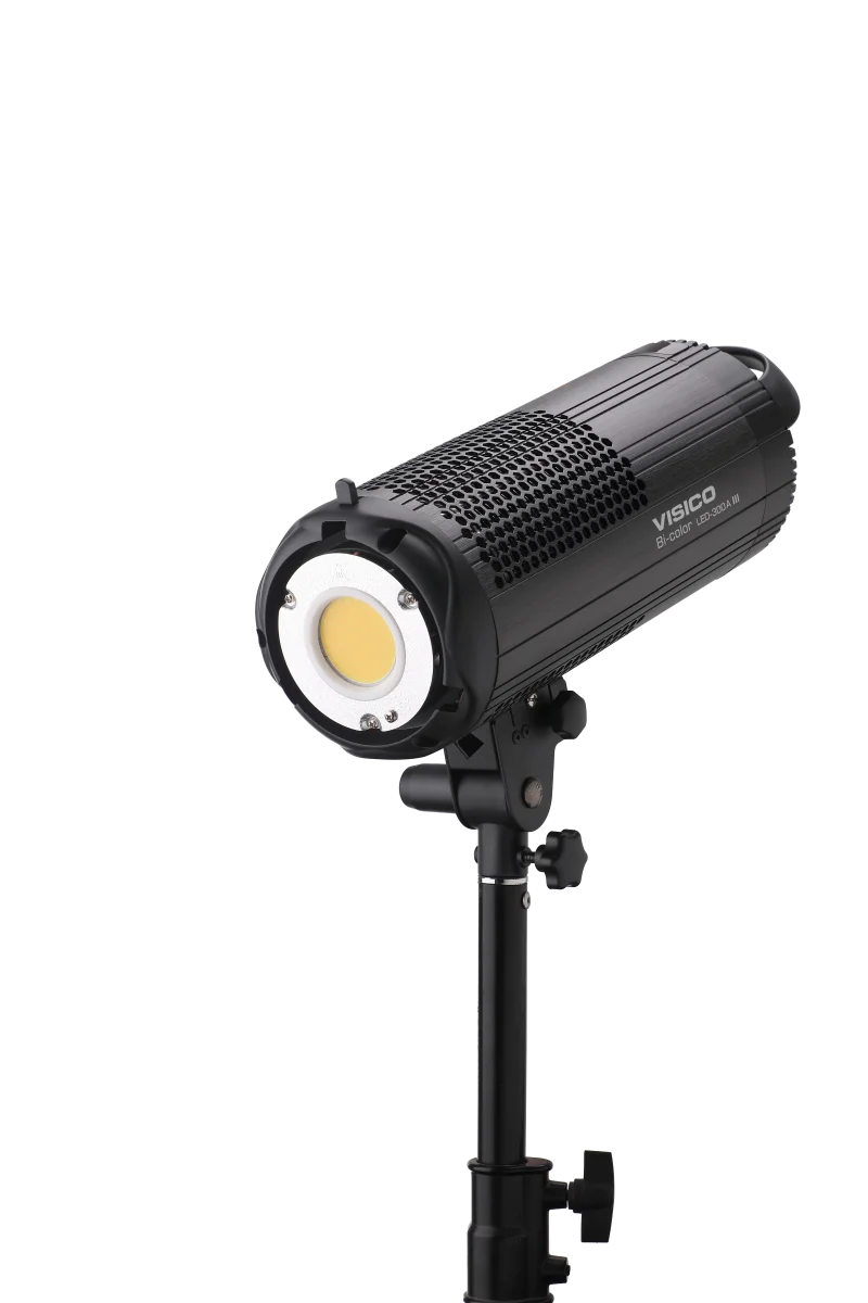 VISICO 300W Bowens Mount Bi-Color COB LED Video Light-Portable Professional Studio Lighting with IP33 Rating view 3