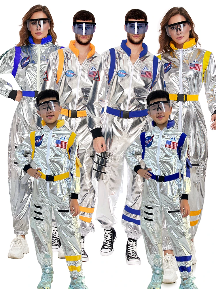 

Серебряный космический костюм, костюм астронавта на Хэллоуин, синий цельный космический костюм, традиционный китайский костюм для женщин, сценический наряд