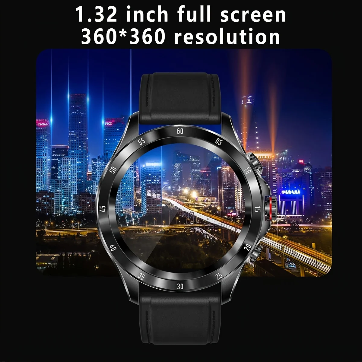 New Men's Smartwatch Max7 HD Answer Phone, Outdoor Hiking Health Tracking IP67 Waterproof Smartwatch for IOS and Android