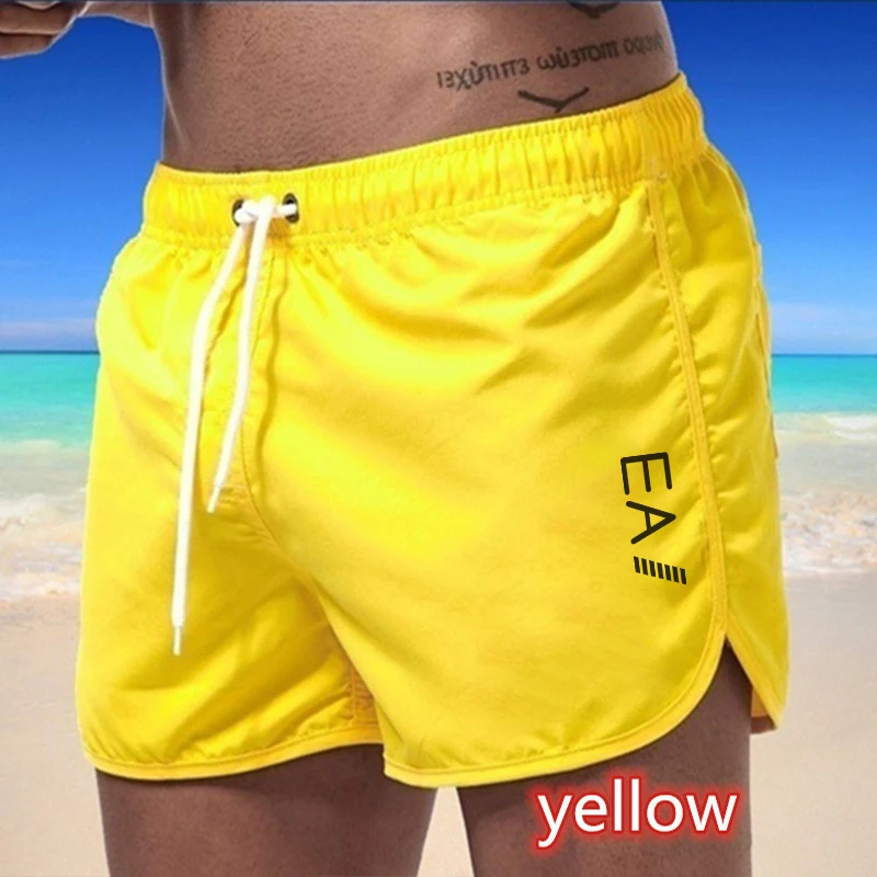 2024 Summer Swim Shorts Trendy Simple Beach Shorts Sexy Swimsuit Men Women Couples Night Slow Running Shorts Leisure Surf Pants