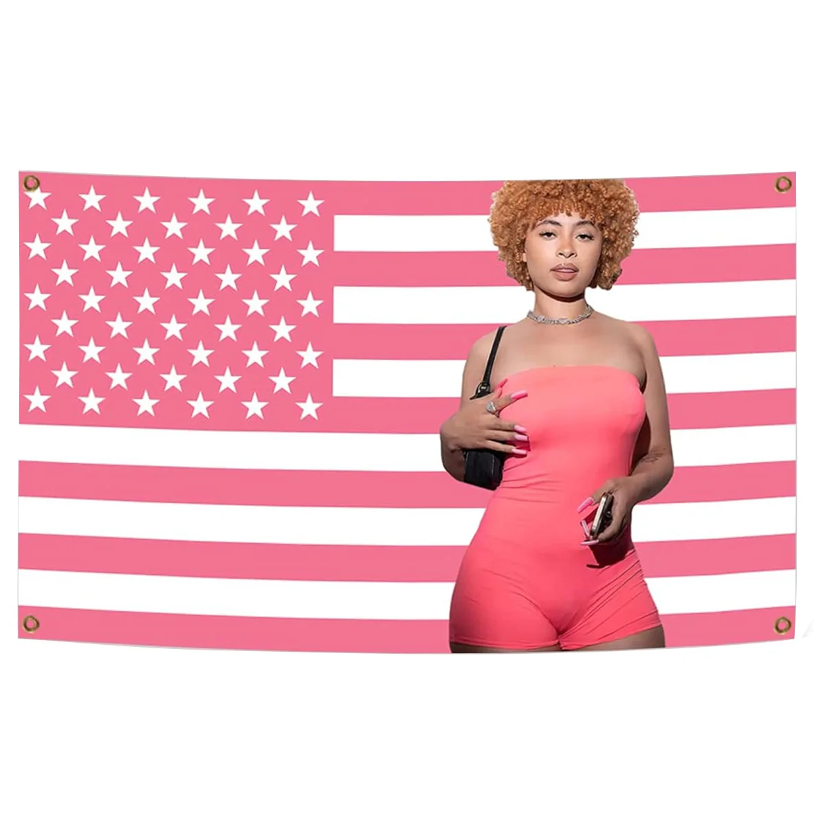 Ice Rapper Spice Flag USA Tapestry America Flags 3x5 ft Double Sided Printing 3x5Fts 90X150cm with 4 Brass Gromments