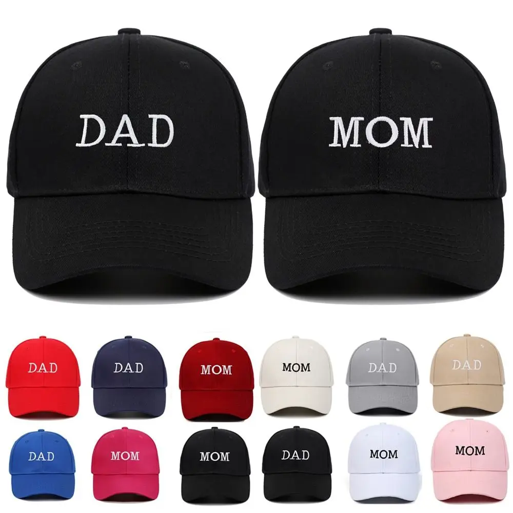 

Vintage DAD MOM Baseball Caps Fashion Hiphop Adjustable Sunscreen Hats Embroidery Sun Cap