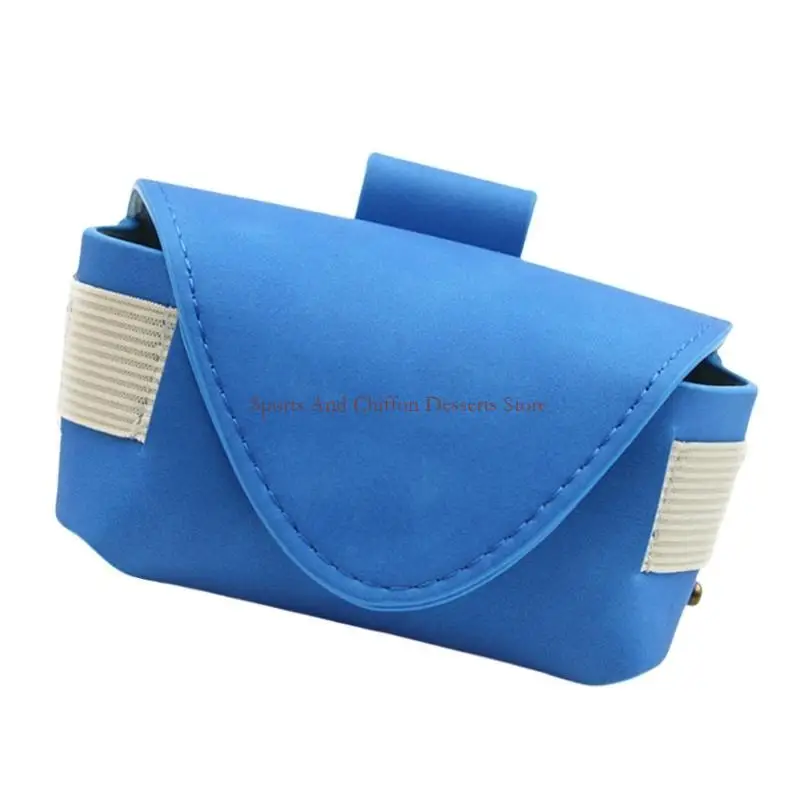 

PU Leather Golfs Balled Bag Golfs Tees Holder Golfs Balled Storage Case K1YF