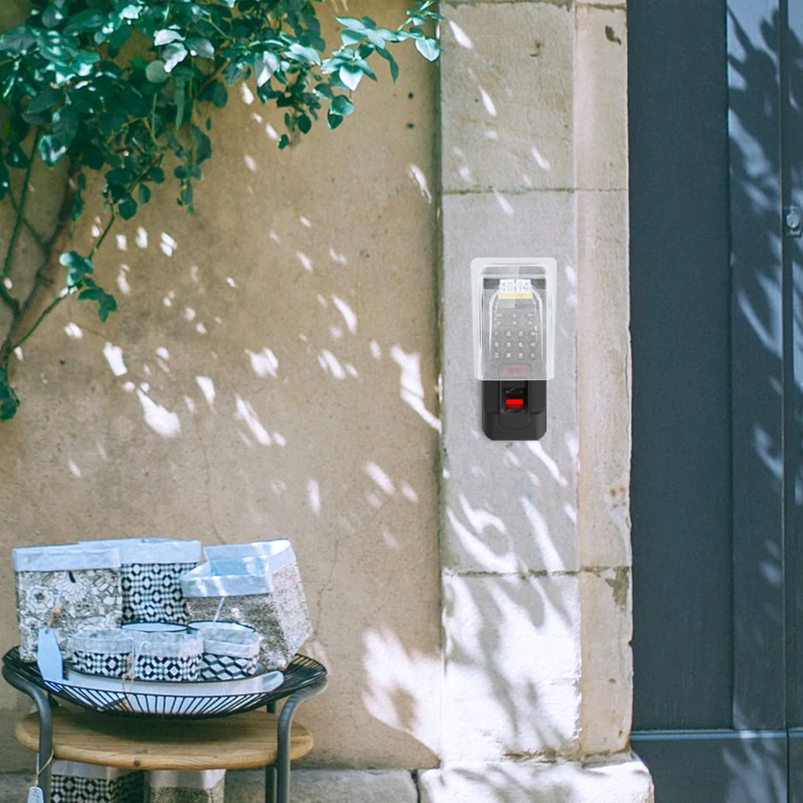 1pc Waterproof Cover For Attendance Machine Doorbell Rainproof Protector Plastic Shell Access Control Fingerprint Machine