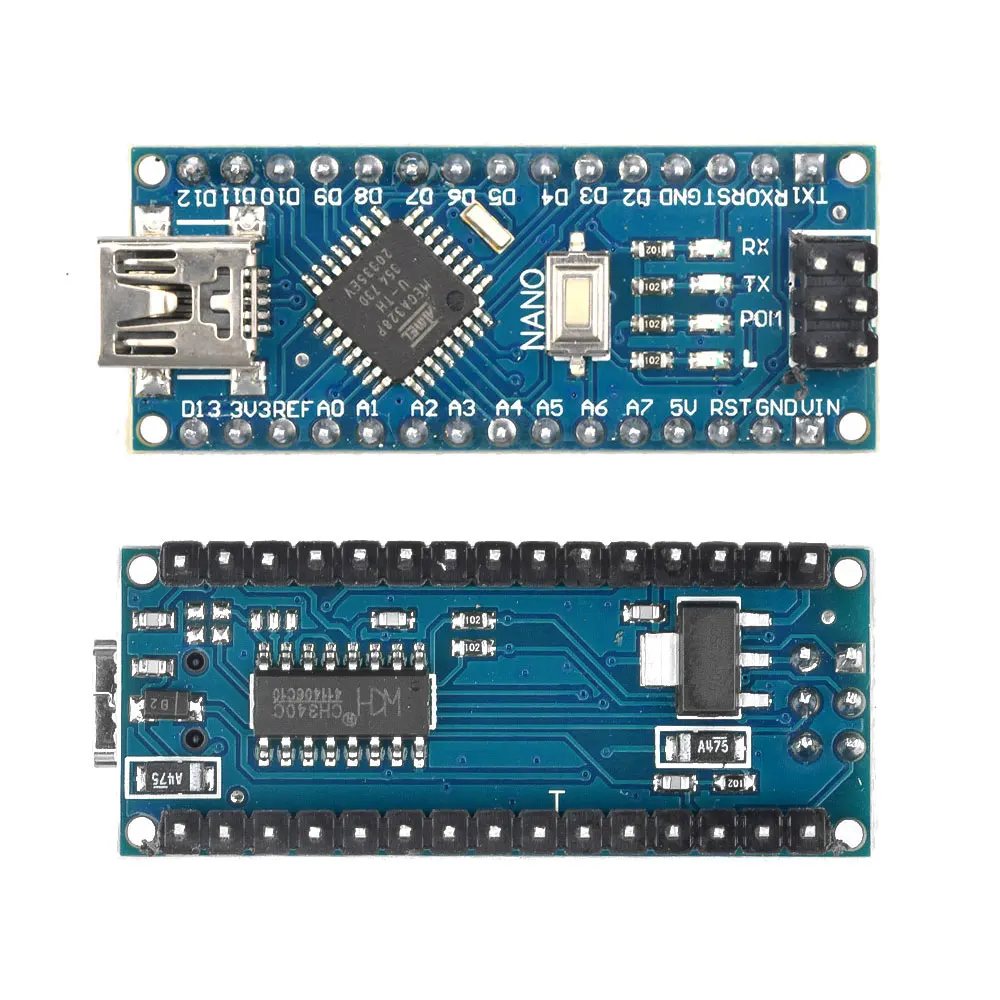 ترقية/مصغرة USB نانو V3.0 Atmel ATMEGA328P-AU CH340 5 فولت مايكرو تحكم مجلس PCB مجلس التنمية لحام دبوس لاردوينو