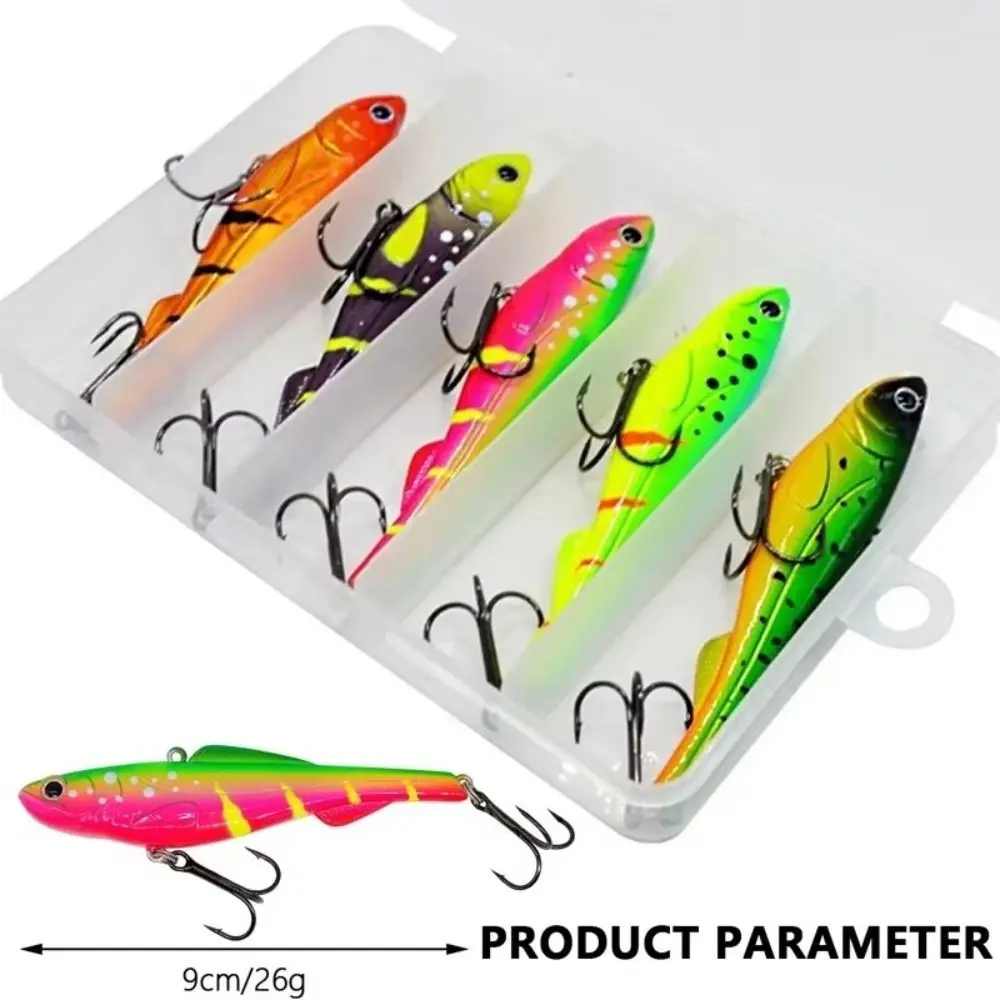 

5 шт./упак. Твердая приманка VIB, 26 г, для дальнего заброса, 9 см, вибрирующая, для всех слоев воды, тонущий минноу, для ловли судака