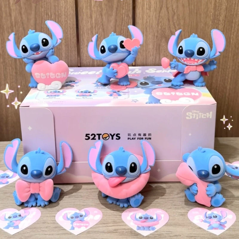 

52TOYS Stitch Warm Powder Series Blind Box Cute Doll Trend Toy Flocking Figure Pendant Decorative Pendant Birthday Gift Female
