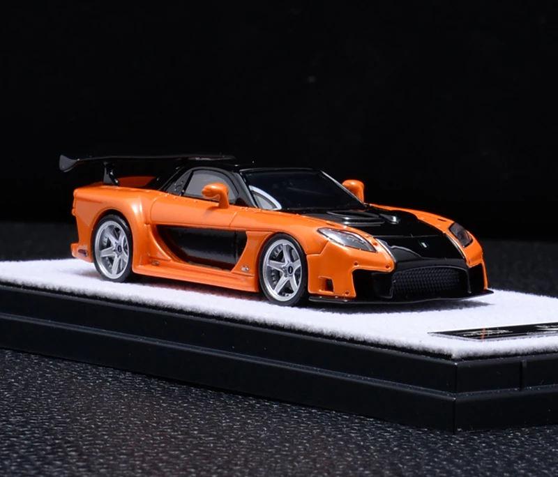 YM Model 1:64 RX7 Veilside JDM Fast Furious Limited Edition Resin Metal Model Ornament Toy Birthday Gift