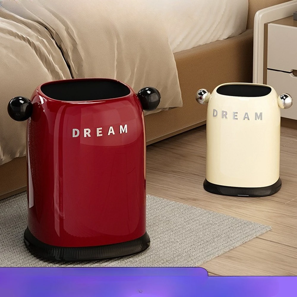 Luxury Home Trash Can for Living Room&Bedroom Garbage Bin Decorative Wastebasket for Office,Bathroom&Desktop,Storage Solution