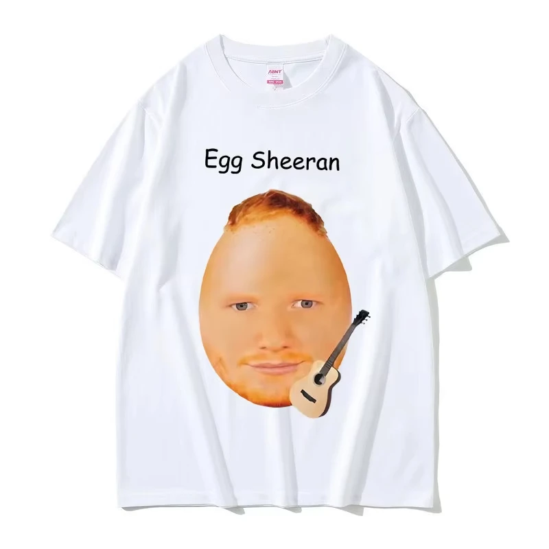 

Funny Egg Ed Sheeran Meme T Shirts Men Women Fashion Casual Harajuku T-shirts Men's 100% Cotton Crewneck Short Sleeve T-shirt