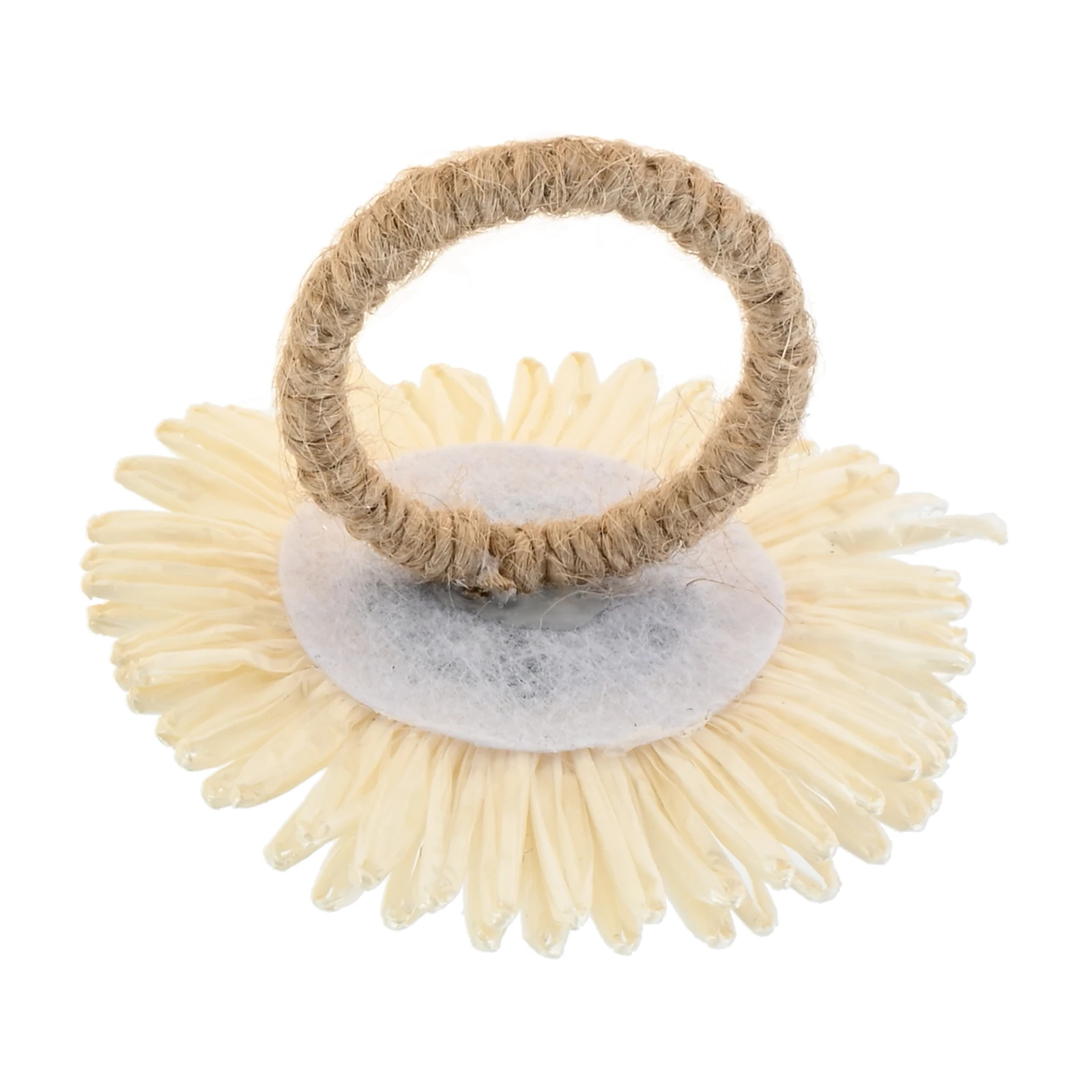 12Pcs Braided Boho Sunflower Napkin Rings Suitable for Banquet Baby Shower Reunion Wedding Reception Party Dinner Fellowship