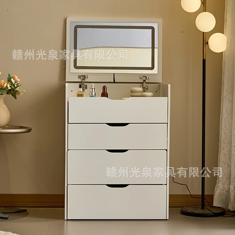 LMM can be a new bedroom simple storage cabinet integrated makeup table bedside makeup table