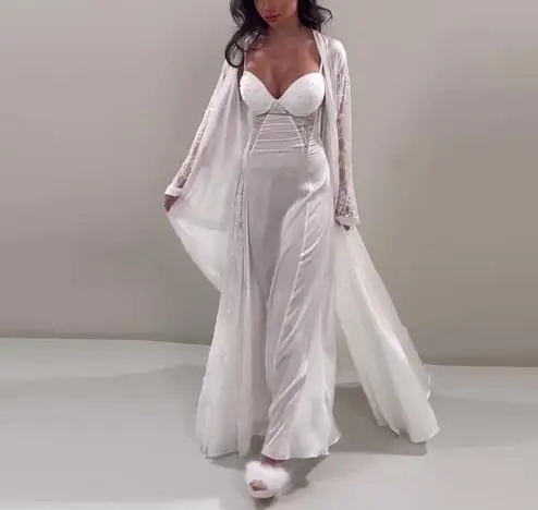 

Women's Skirt Set 2025 Spring/summer Fashion Latest Hot Selling Style Elegant New French Elegant Long Cardigan Strap Skirt Set