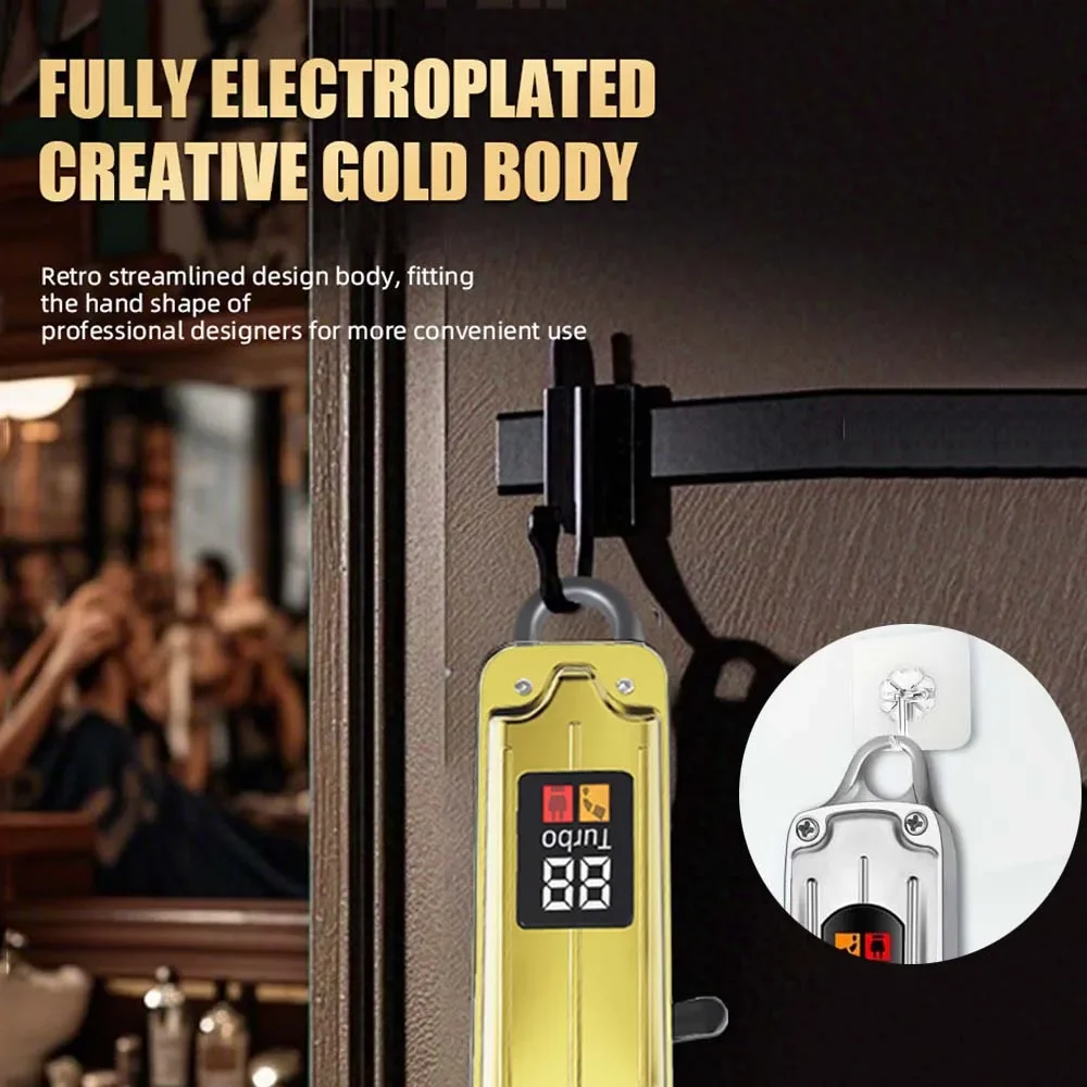 Professionelle Haarschneidemaschine, Friseur-Set mit Trimmer, Kabellose Haarschneidemaschine für Haarschnitt-Kit, Haarschneidemaschine für Männer – Detail 10