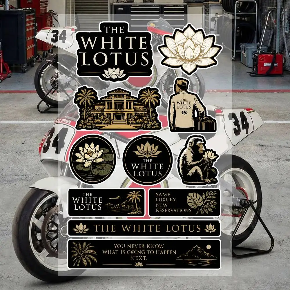 TV SerieS The W-hiTe L-oTuS Waterproof Vinyl Stickers for Car Motorcycle Bike Skateboard Laptop Bottle Phone