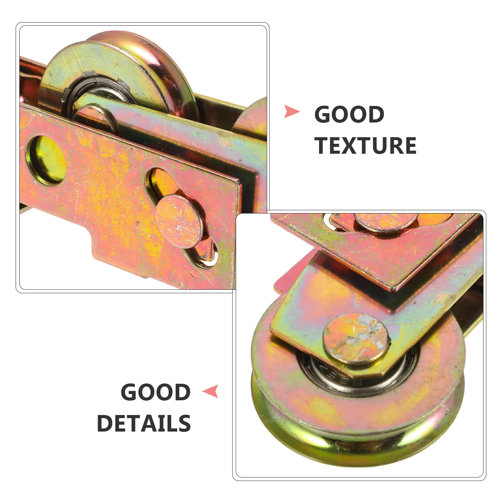 

2Pcs Durable Steel Ball Bearing Sliding Pulley Roller Cabinet Hardware Accessories Door Roller Window Accessories
