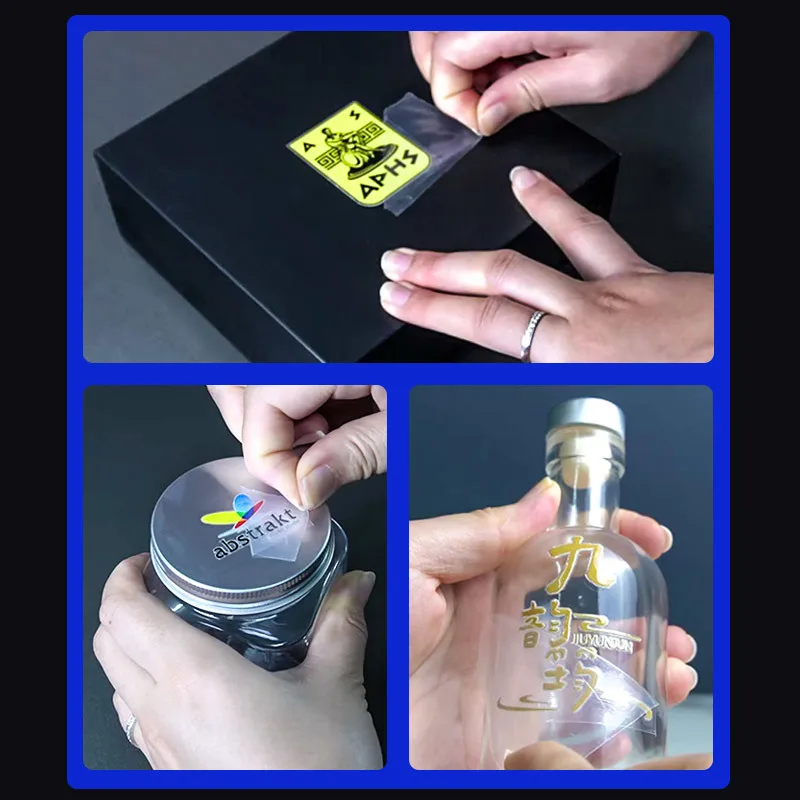 

Custom. [Strongly Adhesive] Transfer Stickers Custom Label Waterproof Transparent Trademark Tea Metal Label Gold
