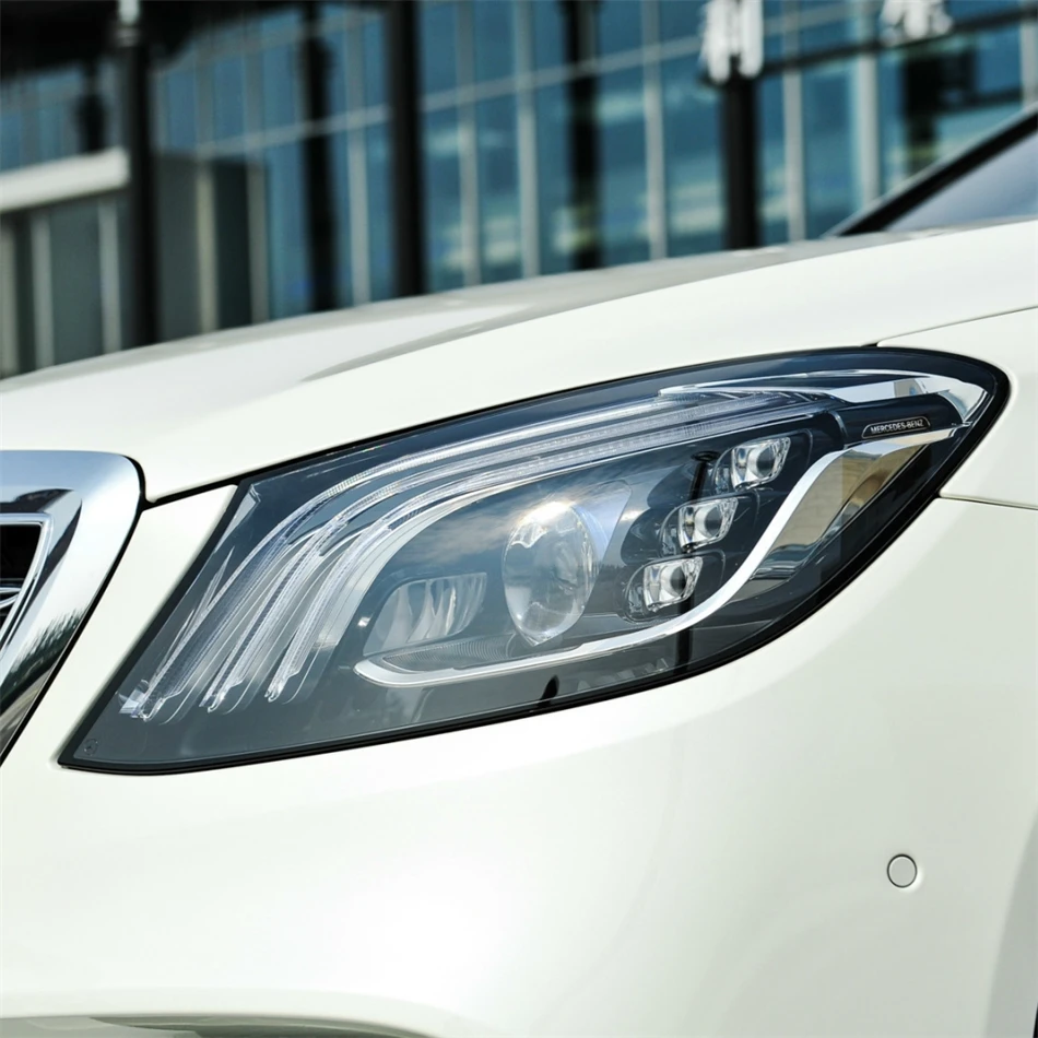 

For Mercedes Benz S Class W222 2018 2019 2020 S320 S400 S500 S600 Car Products Base Head Lamp Shell Light Holder Glass Cover