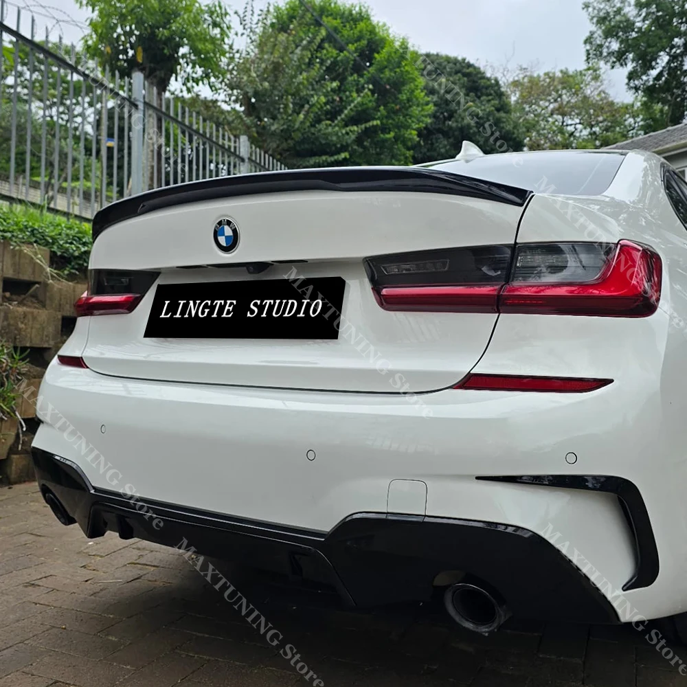 For BMW 3 Series G20 G80 MP Style Rear Trunk Spoiler Boot Lip Tail Wing Splitter Decoration 330i 320i 330d M340i M3 2019-2024