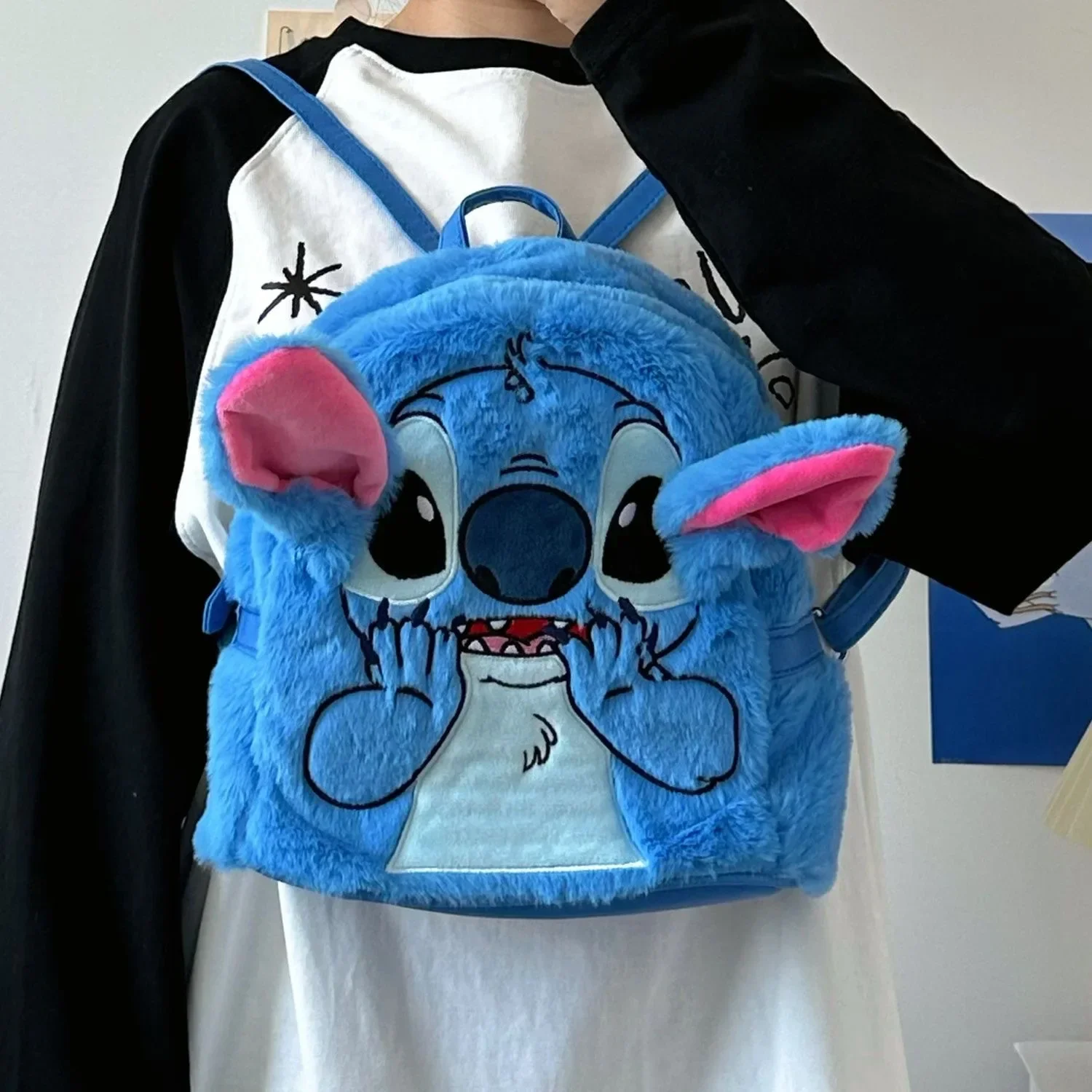 cartoon Stitch New Kids Backpack Mini Schoolbag Girls and Boys Cute Shoulder Bag