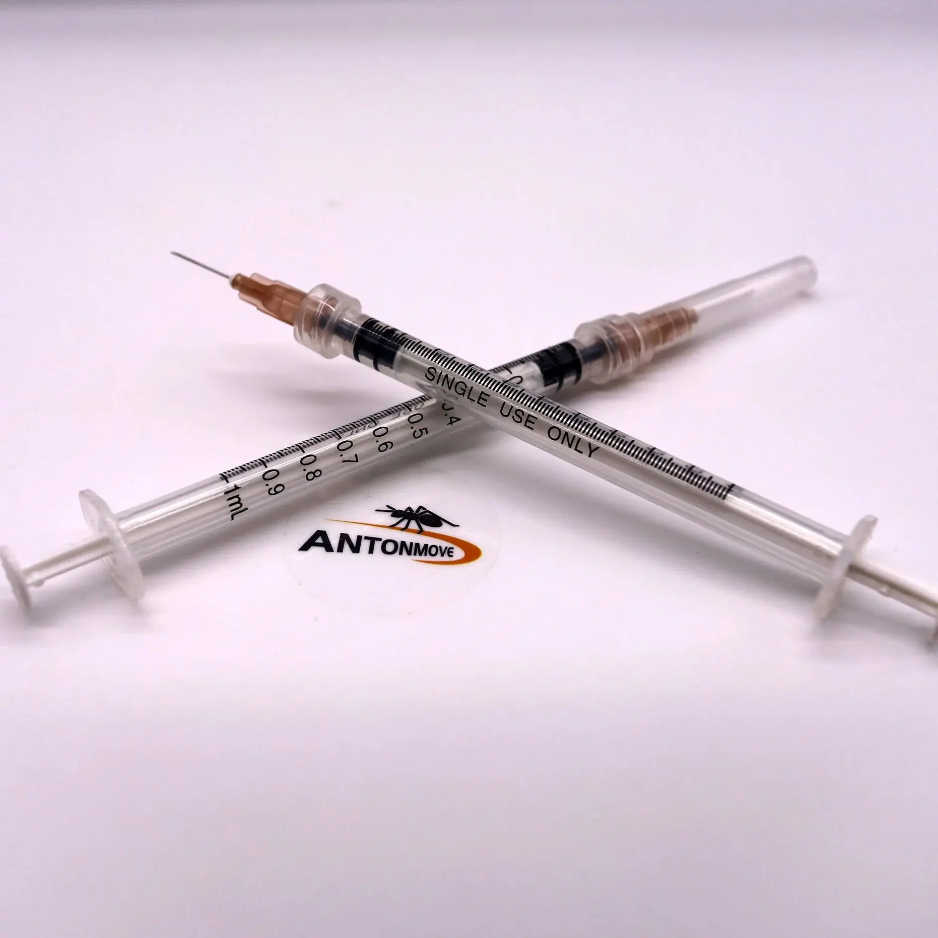 1 مل/3 مل/5 مل/10 مل محاقن قفل لور مع إبر، معبأة بشكل فردي لتكملة وقياس التغذية #4