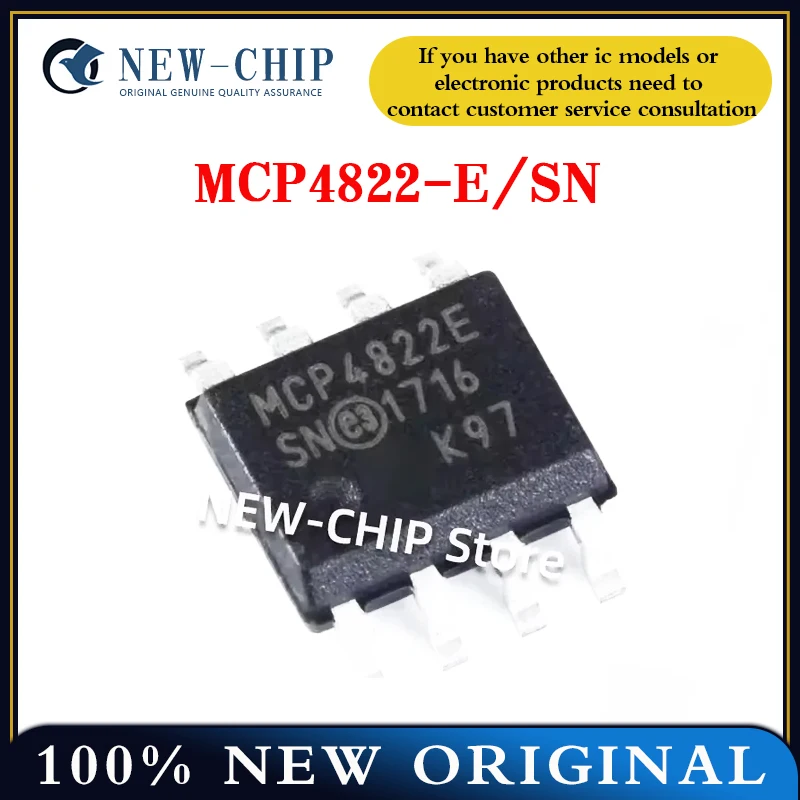 2PCS-50PCS/LOT MCP4822-E/SN SOP-8  New original MCP4822