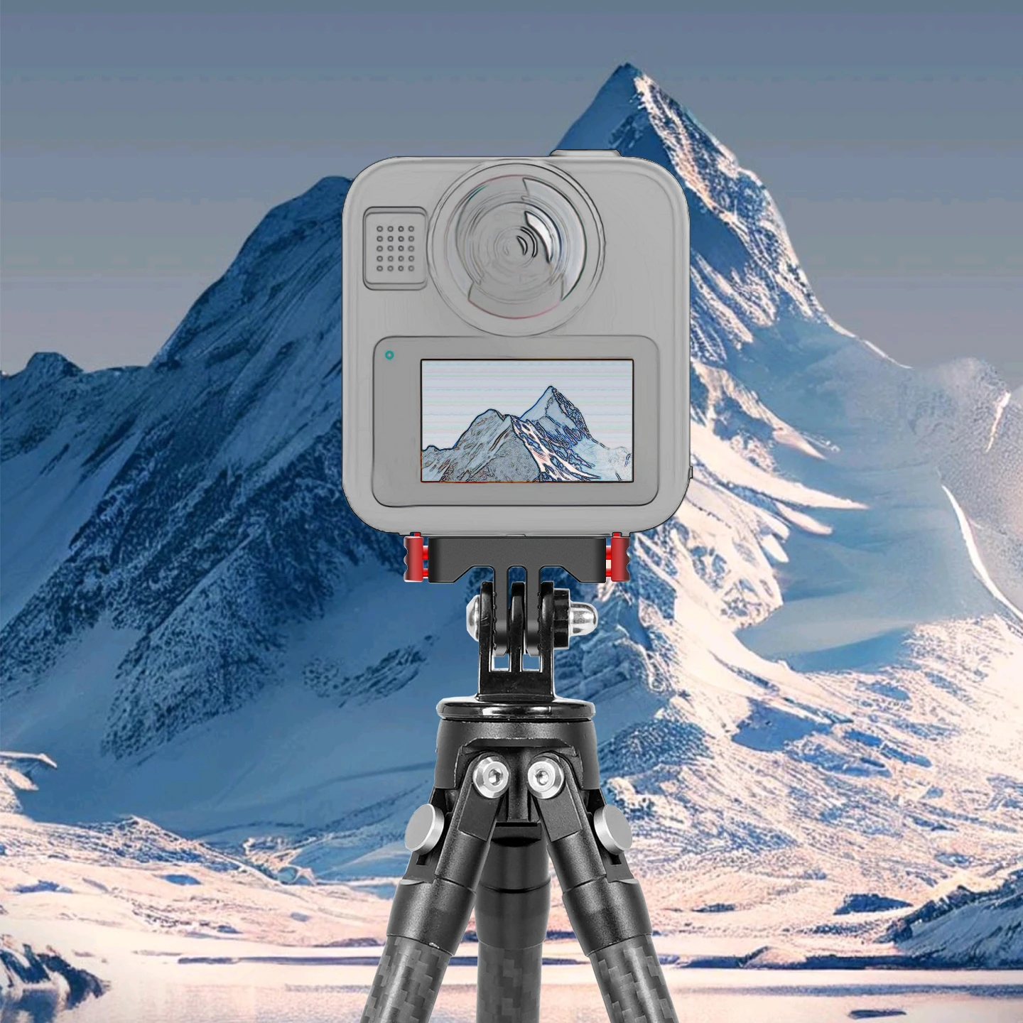 Neue Dual Lock Magnetische Quick Release Basis Action Kamera Stativ Halter 1/4 Anti Umkehr Halterung für GoPro MAX 2 für Go Pro Hero 13 – Detail 13