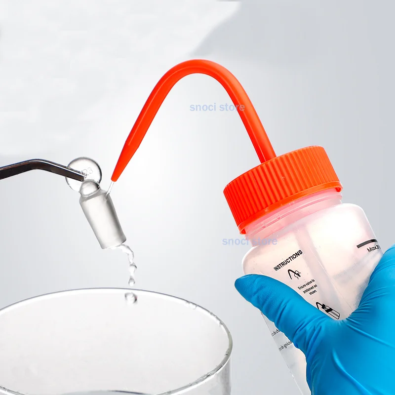 PE 150ml 250ml 500ml Washing bottle，Chemical Reagent Experiment Squeeze Blowing Safety Bottle Lab Plasticware Tool