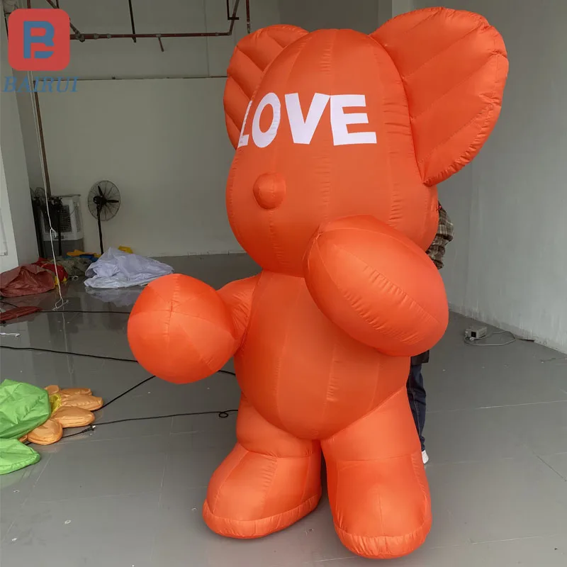 Modelo De Urso Inflável De Desenhos Animados Grande, Decoração De Playground, Adereços De Exposição, Pode Ser Tamanho Personalizado