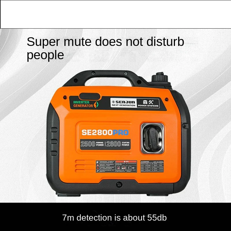 Gasoline Generator Small Household 220V Silent Frequency Conversion 2800W Portable Outdoor Emergency Power Supply