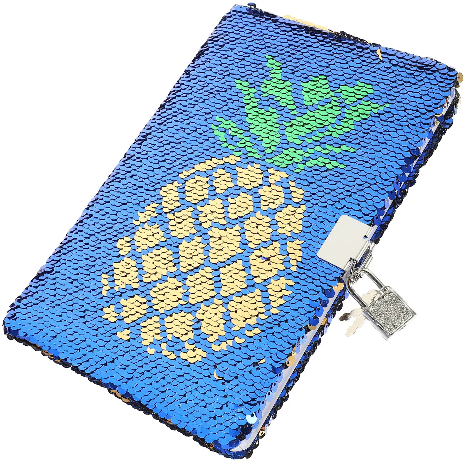 Adorable Sequin Notebook Glitter Diary Reversible Cover Lockable Notebook for Writing Drawing Sketching