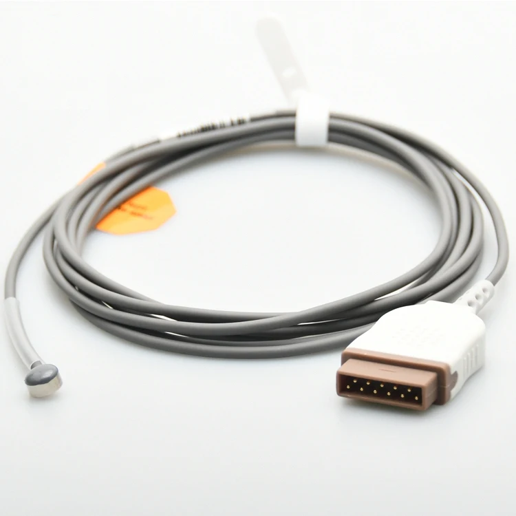 جهاز استشعار درجة الحرارة الطبي القابل لإعادة الاستخدام ، جهاز استشعار درجة الحرارة الطبي والبالغين 2.252k المقاومة 11 دبوس متوافق مع GE Marquette #1