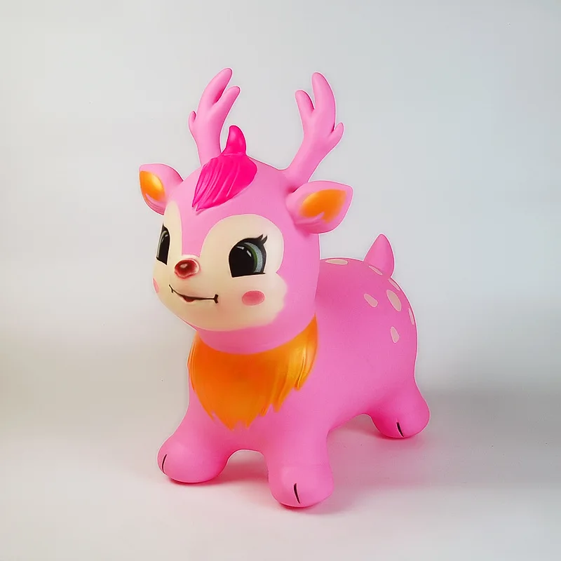 Passeio de veado de salto inflável em brinquedo crianças saltando cavalo engrossado design de pvc para crianças seguras jogo ao ar livre indoor