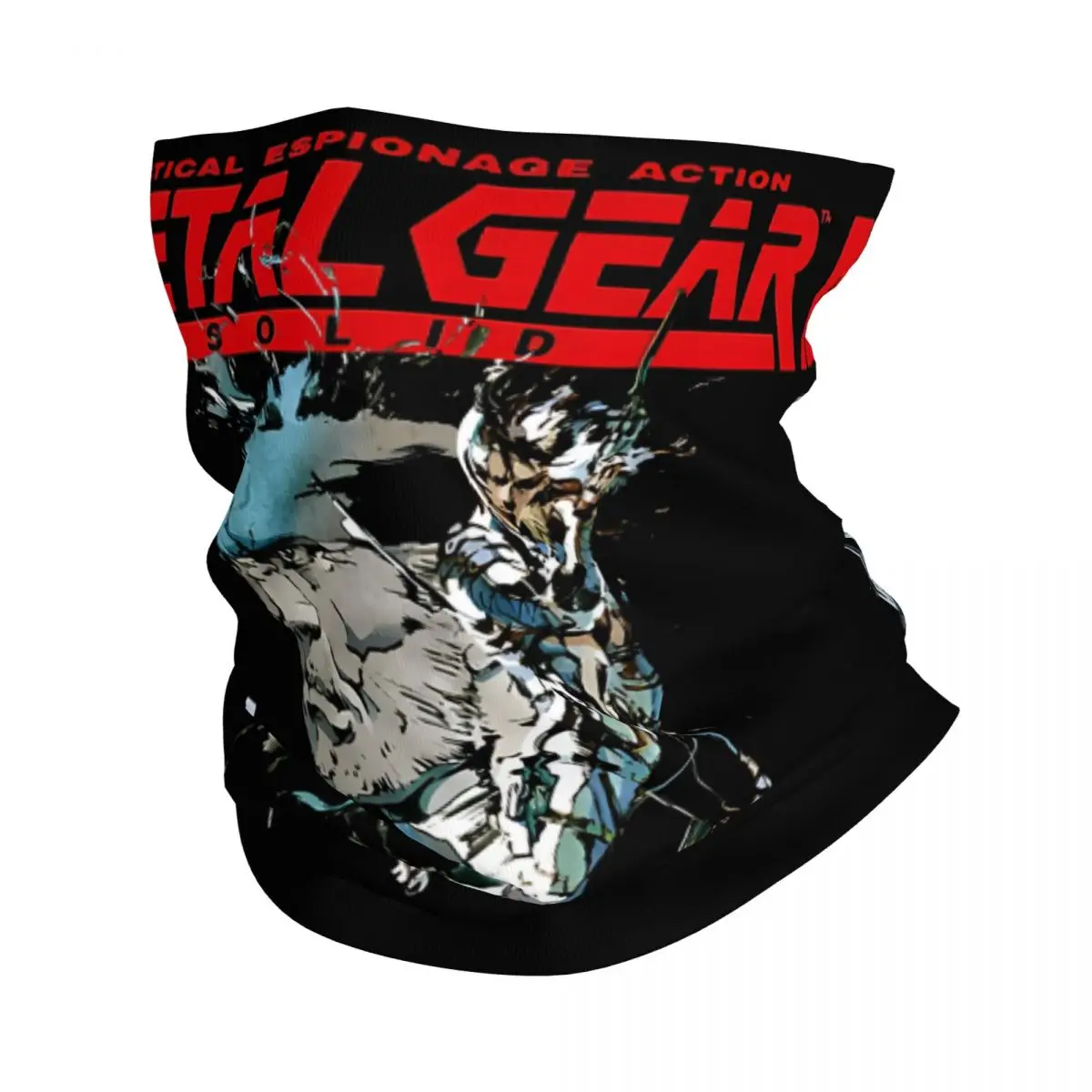 Metal Gear Solid Snake & Raiden Bandana Neck Gaiter Printed Motor Motocross Metal Gear Face Scarf Multi-use Balaclava Cycling