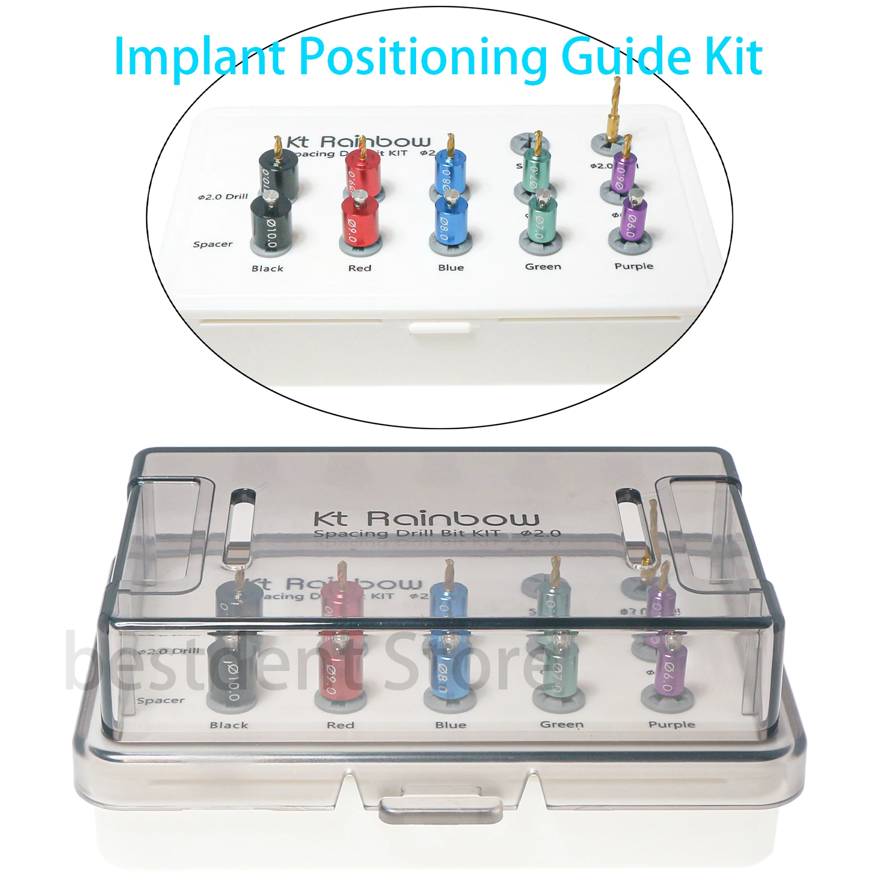 Dental lmplant Drill Guide Positioning Dental Space Drills Pilot Pins Spacing Placement of Implant Position