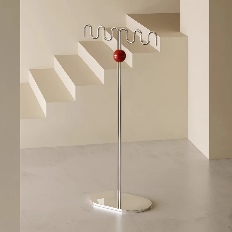 

Coat rack Fashion Bauhaus croissant wrought iron hanger Bedroom home commercial hanger