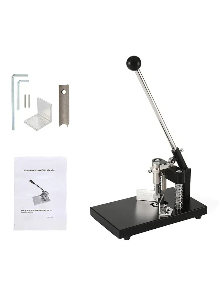 Metalen hoekrondermachine, zwaar uitgevoerd, 1,2”/30 mm dikte, handmatig snijden, filetmachine voor kantoor, bedrijf, fabriek, handgereedschap - afbeelding 2