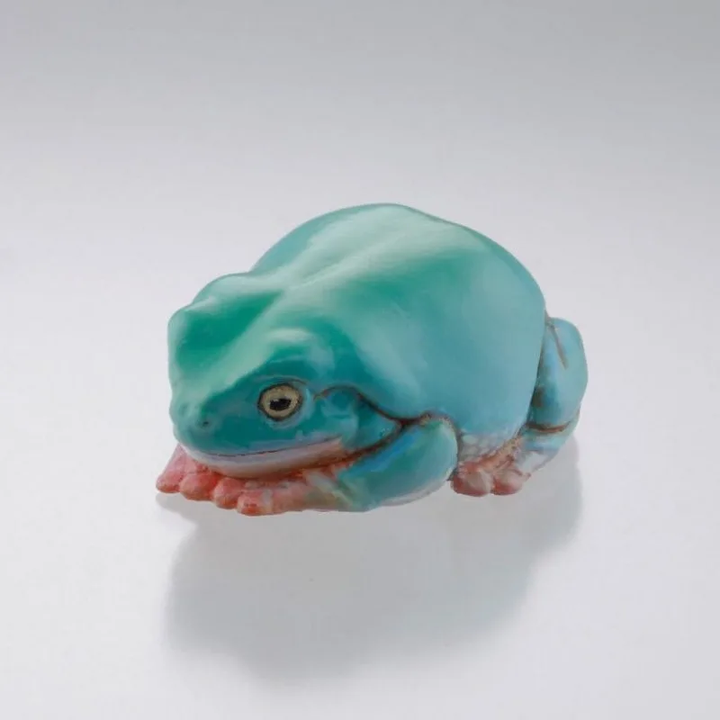 Originale Gashapon Kawaii Cute Anime Rana Caibuensis Agalychnis Callidryas Frog Figure Gachapon Capsule Toys creatività regalo