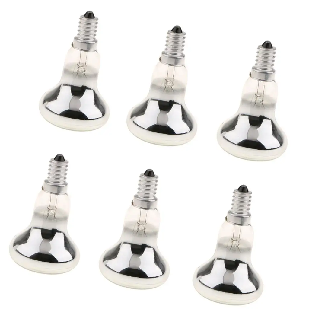 

6x R50 Lava Lamp Reflector Type Small Screw 220V Warm White for Kitchen 40W