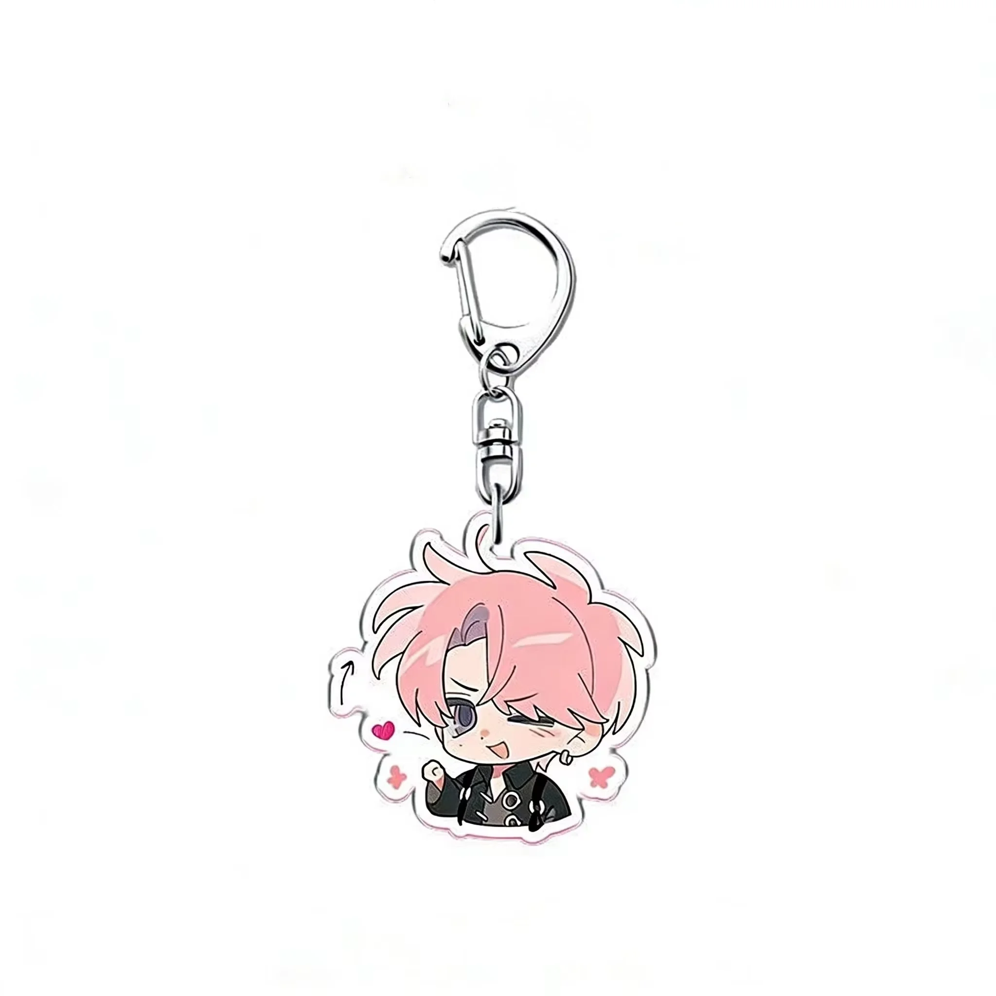 3Pcs/Set Tamon Fukuhara Acrylic Keychain Tamon's B-Side Tamon-kun Ima Docchi!?Q Version Keyring Backpack Pendant Decor Fans Gift