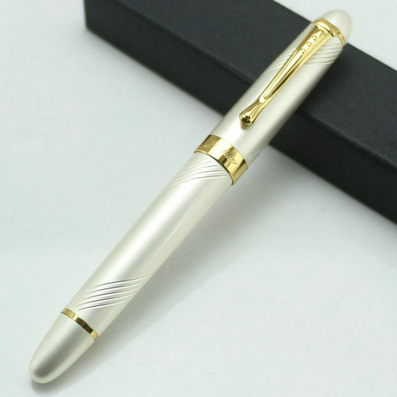 JINHAO X450 High Quality Multicolor White 18KGP Nib Fountain Pen Twist Carven Stationery School&Office Writing