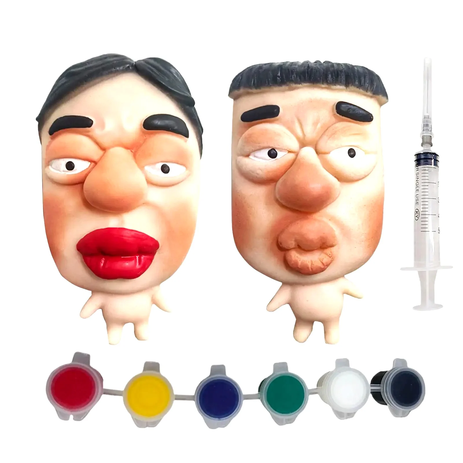 Novelty Stress Relieving Tool Pinch Music Mask Facial Expression Character Quick Squeezing Toys For Kids Teens Adult Colleague