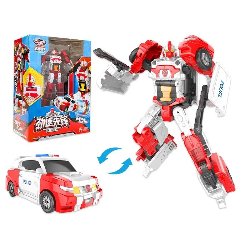 4 IN 1 Hallo Carbot Hypercops Transformation Roboter zu Auto Actionfiguren Transforming Auto Egryboom Spielzeug für Kinder Geschenk