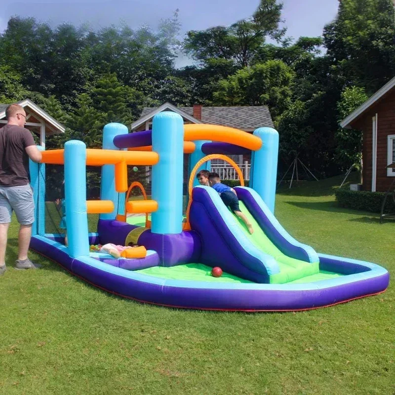 Inflatable Bounce House, Bouncer & Slide with Air Blower,Play   Ball Pool