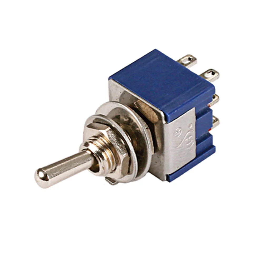 

20pcs Spdt Toggle Switch 6A 125V 6Ft On-On 2 Position Latching Blue Durable Motor Light Control Electric Guitar Pickup Selector