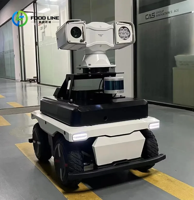 

Customized Robot Patrol Full Autonomous Wheeled Platforms Security Robot with Camera Remote Control