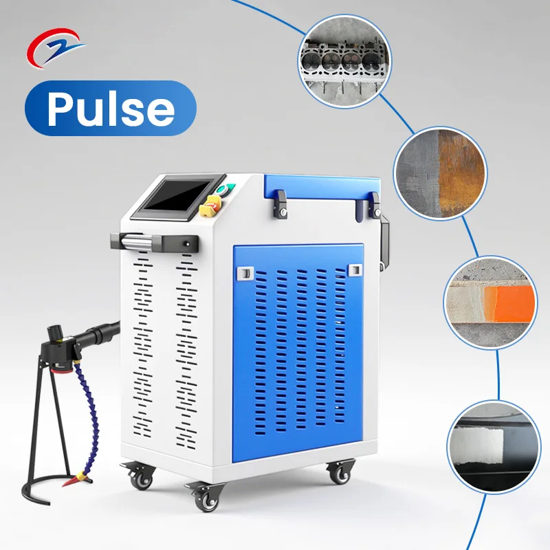 

Импульсный ручной лазерный очиститель 200 Вт, 300 Вт, 500 Вт с лазерным источником JPT/ZBTK, портативный лазерный очиститель для металла и дерева