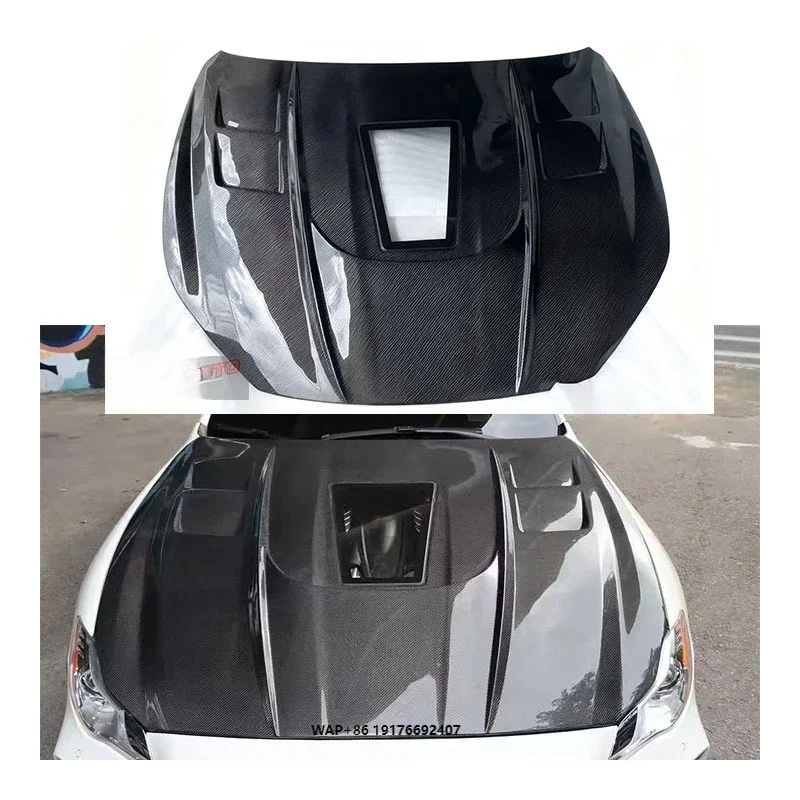 ForMaserati Jiboli Carbon Fiber Machine Cover for Retrofit/Upgrade Bolt-On Installation Universal Hood