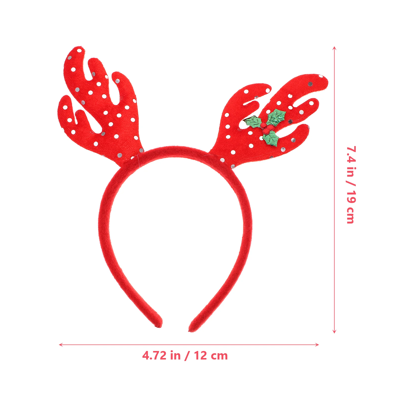 12 Pcs Santa Headband Christmas Headbands for Women Holiday Deer Antler Decorations Hair Hoops Hat Miss